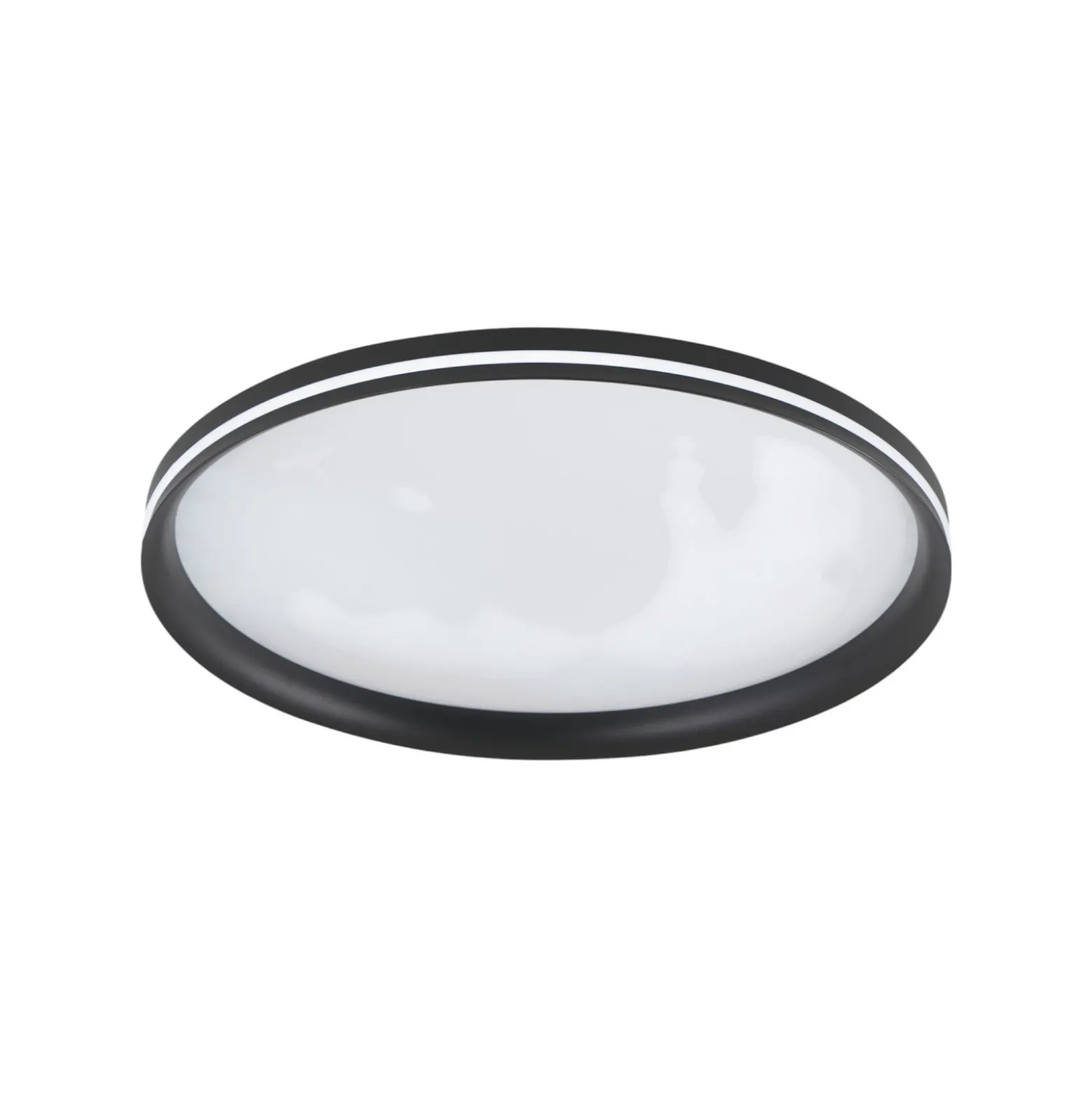LED-kattovalaisin Isy, musta, Ø 55 cm, metalli, CCT, himmennettävä