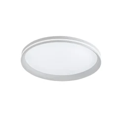 LED-kattovalaisin Isy, valkoinen, Ø 45 cm, metalli, CCT, himmennettävä