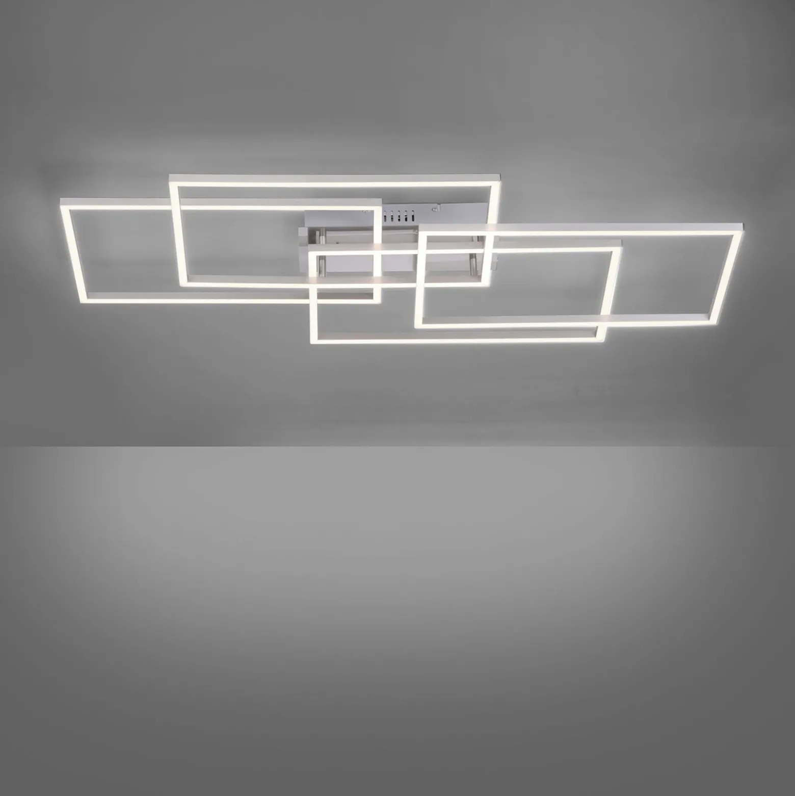LED-kattovalaisin Iven, himmennettävä, teräs, 95x51,5cm