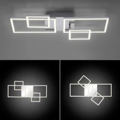 LED-kattovalaisin Iven, teräs, 32,4x30cm