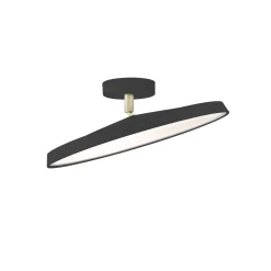 LED-kattovalaisin Kaito 2 Pro, Ø 40 cm, musta, välimatka