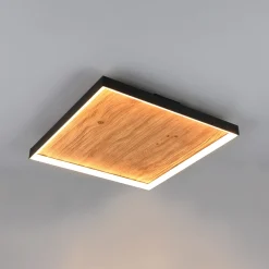 LED-kattovalaisin Kalea, pituus 45 cm, puunvärinen, puu