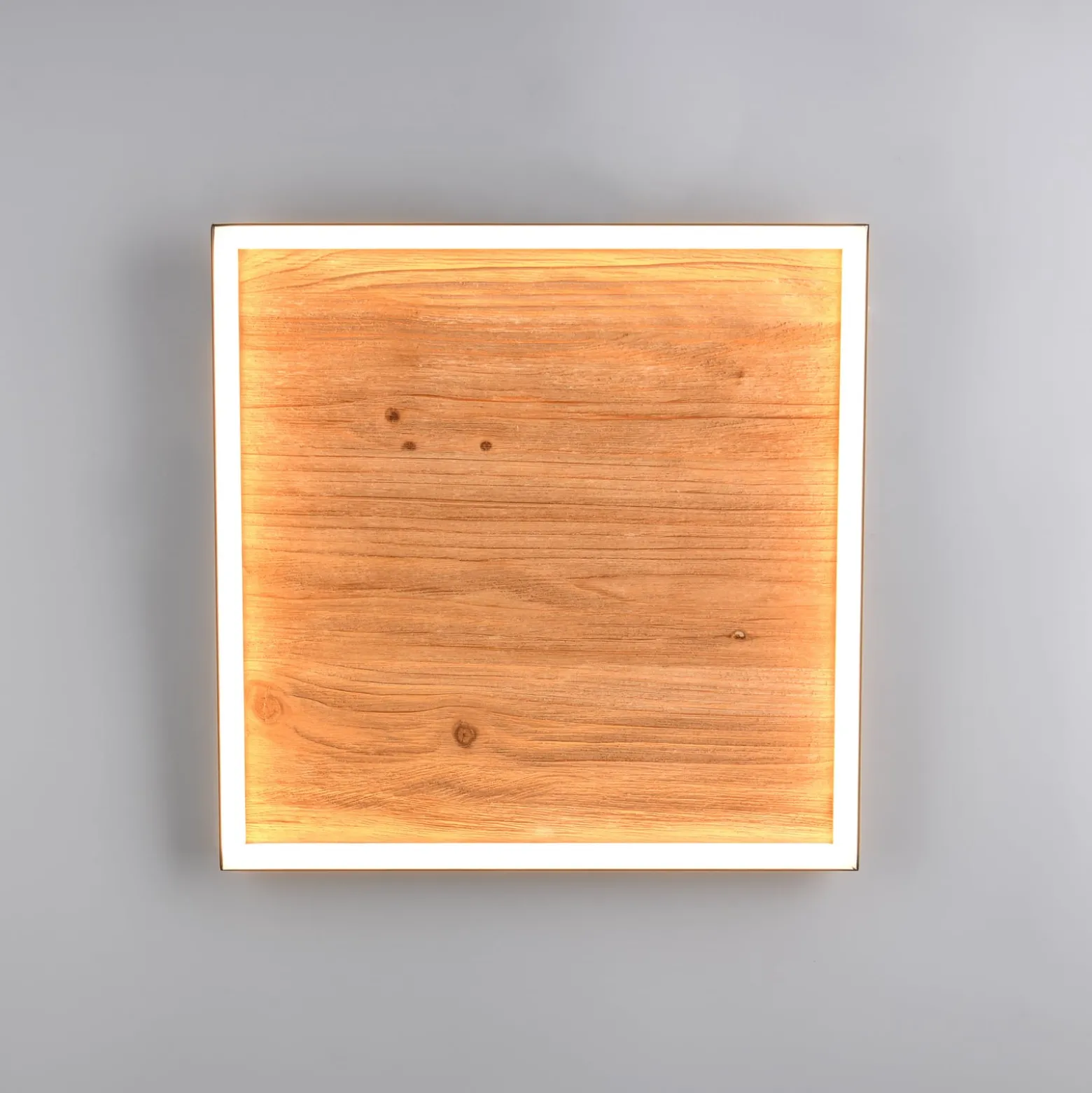 LED-kattovalaisin Kalea, pituus 45 cm, puunvärinen, puu