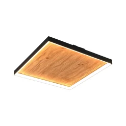 LED-kattovalaisin Kalea, pituus 45 cm, puunvärinen, puu