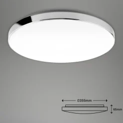 LED-kattovalaisin 3351216 kromi/valkoinen, Ø 35,5 cm, 4 000 K, IP44