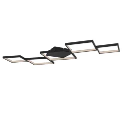 LED-kattovalaisin Kurio, 5-lamppuinen, musta, CTT