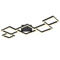 LED-kattovalaisin Kurio, 5-lamppuinen, musta, CTT