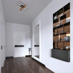 LED-kattovalaisin 3776015, 2-lamppuinen, puuta