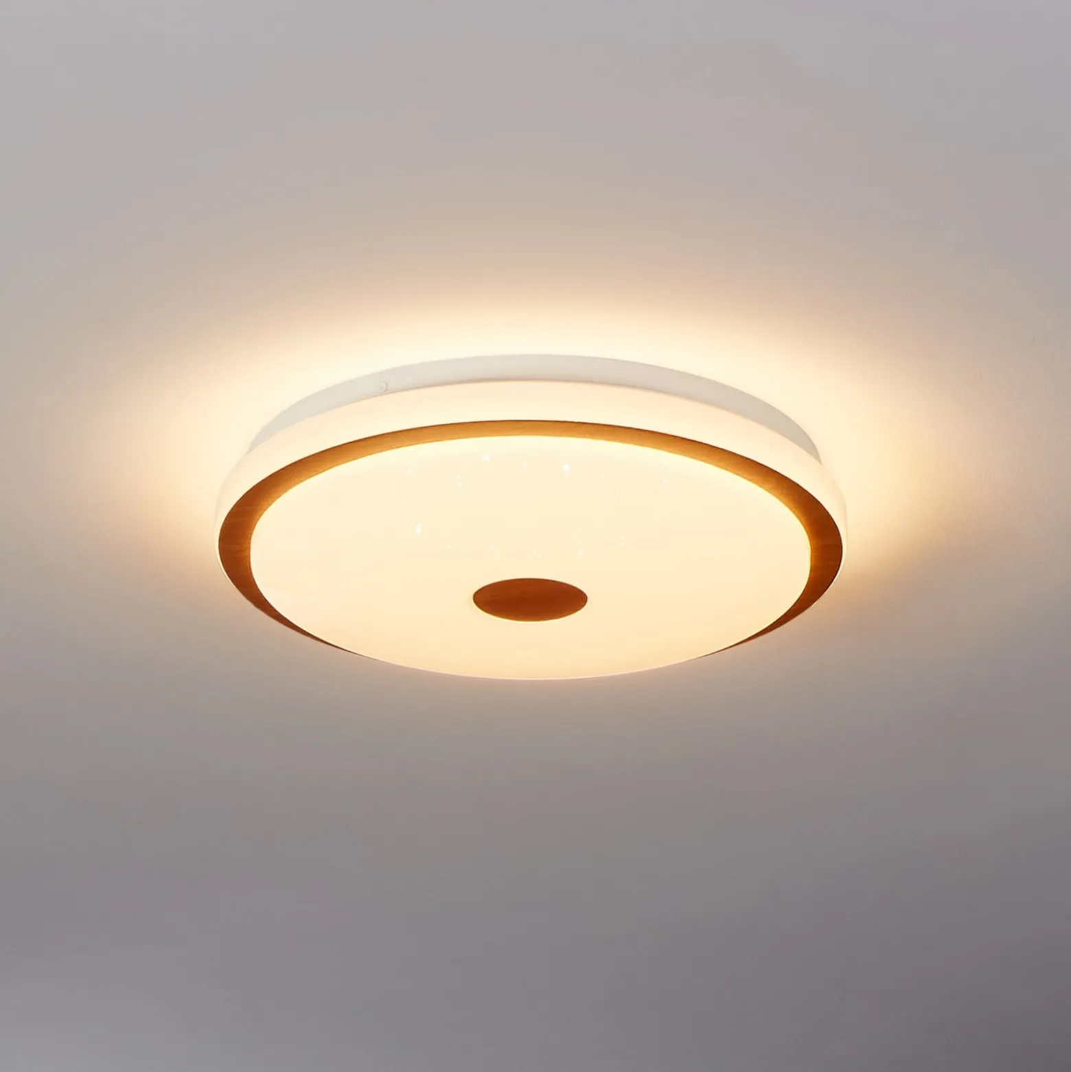 LED kattovalaisin Lanciano 1 kaukosäätimellä Ø38cm