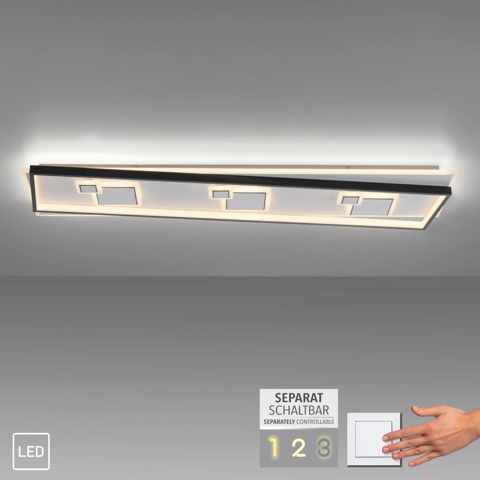 LED-kattovalaisin Mailak, pituus 97 cm