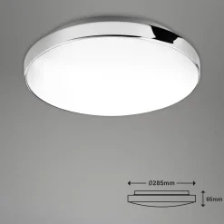 LED-kattovalaisin Malbona, kromikehys, Ø 28,5 cm