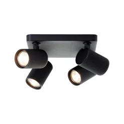 LED-kattovalaisin Marty, pituus 22 cm, hiekanmusta, 4 valoa.