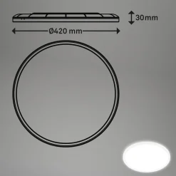 LED-kattovalaisin Move, tunnistin, Ø 42 cm, IP44, valkoinen, 4000K