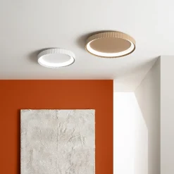 LED-kattovalaisin Niike, kullanvärinen, Ø 50 cm, metalli, CCT