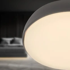 LED-kattovalaisin Nikan, antrasiitti, Ø 28,5 cm, 3 000 K