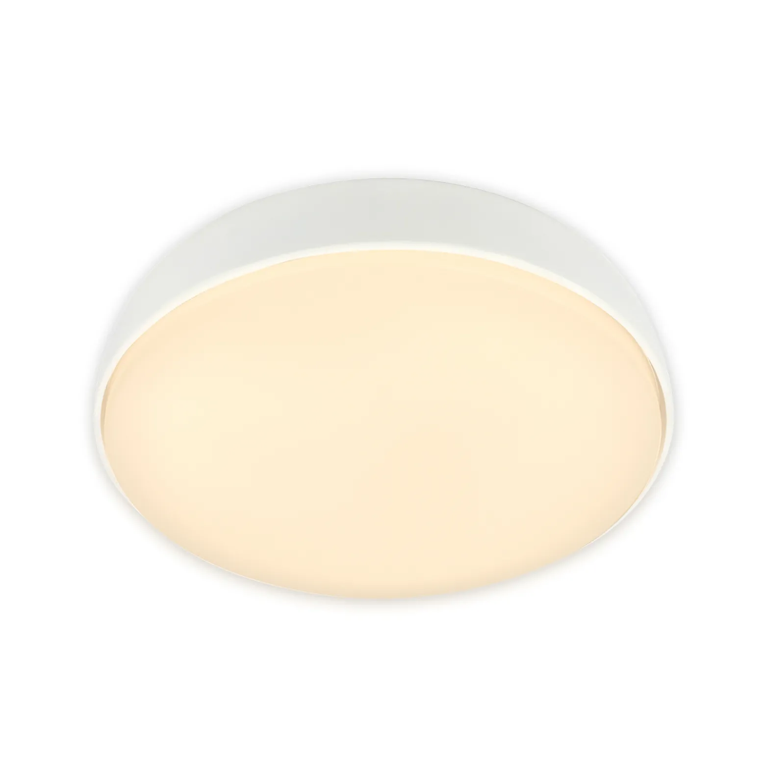 LED-kattovalaisin Nikan, mattavalkoinen, Ø 28,5 cm, 3 000 K