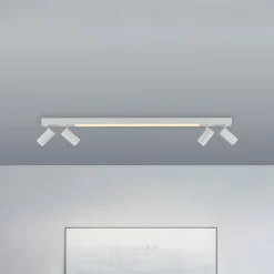 LED-kattovalaisin PURE Lines, 120 cm, valkoinen, CCT, kaukosäädin