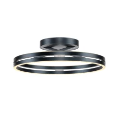 LED-kattovalaisin PURE Loop, mystic grey, Ø 60 cm, CCT