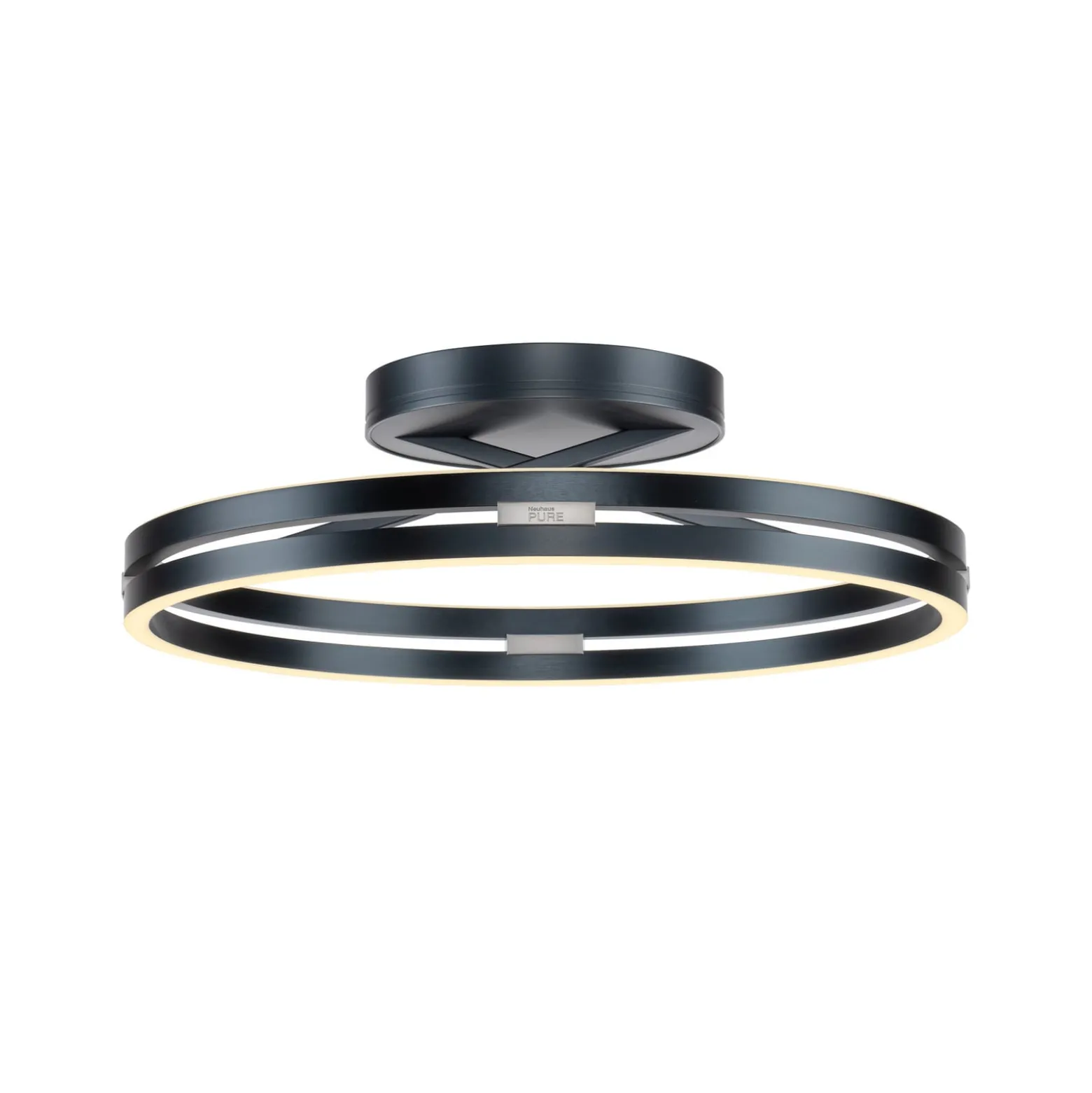 LED-kattovalaisin PURE Loop, mystic grey, Ø 60 cm, CCT