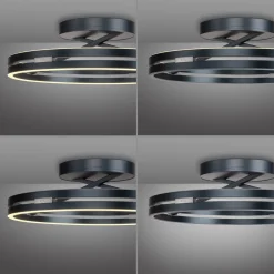 LED-kattovalaisin PURE Loop, mystic grey, Ø 60 cm, CCT