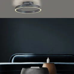 LED-kattovalaisin PURE Loop, mystic grey, Ø 60 cm, CCT