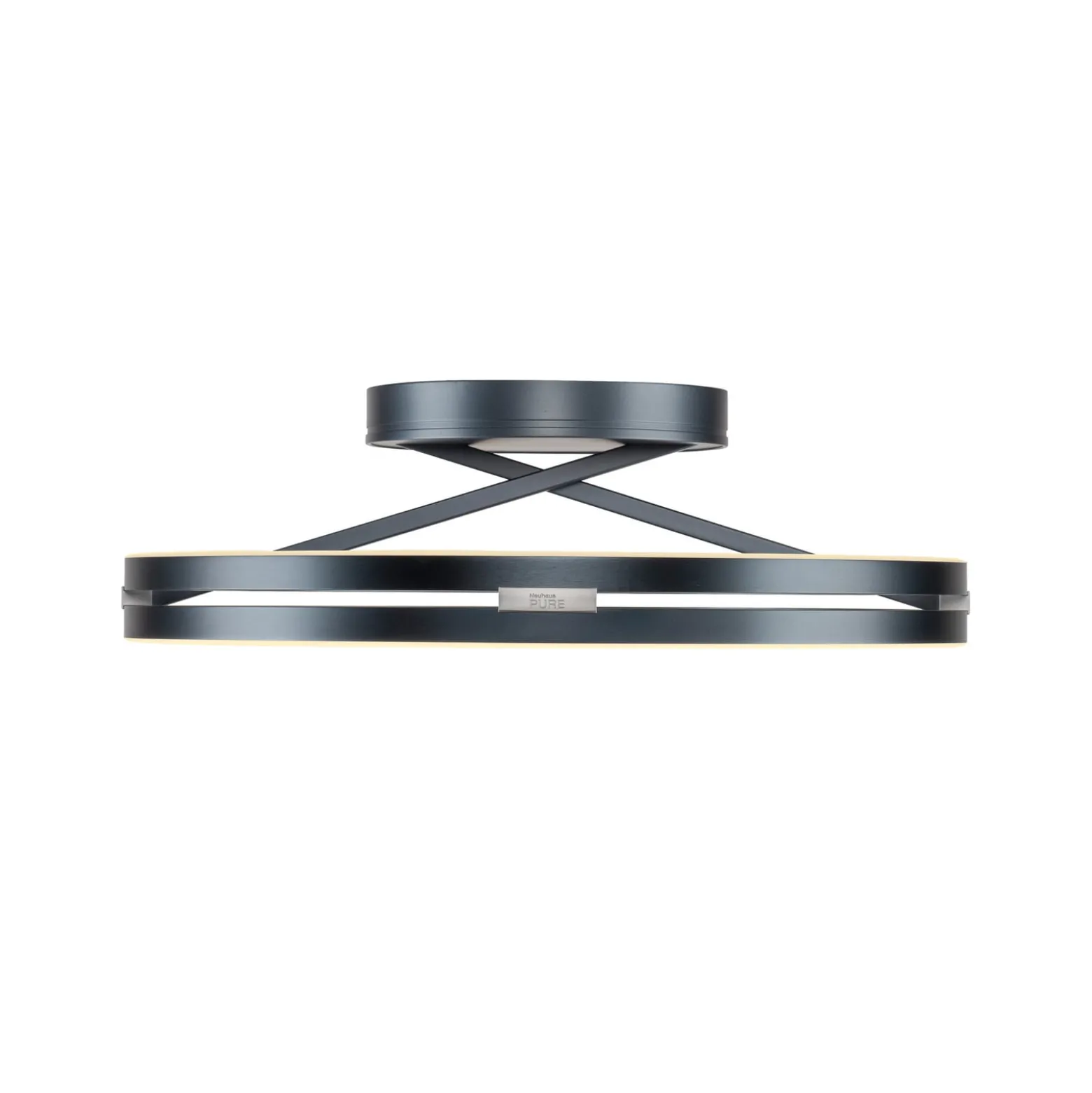 LED-kattovalaisin PURE Loop, mystic grey, Ø 60 cm, CCT