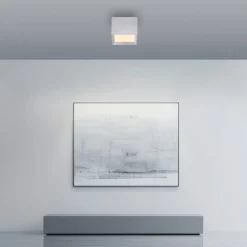 LED-kattovalaisin PURE Manhattan, kivi, 1-lamppuinen, CCT