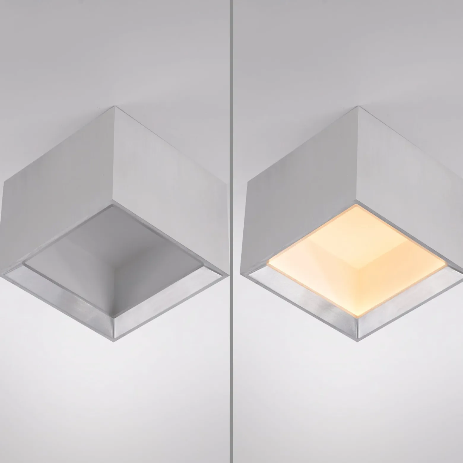LED-kattovalaisin PURE Manhattan, kivi, 1-lamppuinen, CCT