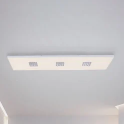 LED-kattovalaisin PURE Neo, 120 cm, alumiini, CCT, kaukosäädin