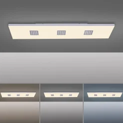 LED-kattovalaisin PURE Neo, 120 cm, alumiini, CCT, kaukosäädin