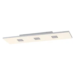 LED-kattovalaisin PURE Neo, 120 cm, alumiini, CCT, kaukosäädin