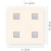 LED-kattovalaisin PURE Neo, 62 cm, alumiini, CCT, kaukosäädin