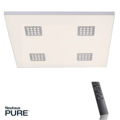 LED-kattovalaisin PURE Neo, 62 cm, alumiini, CCT, kaukosäädin