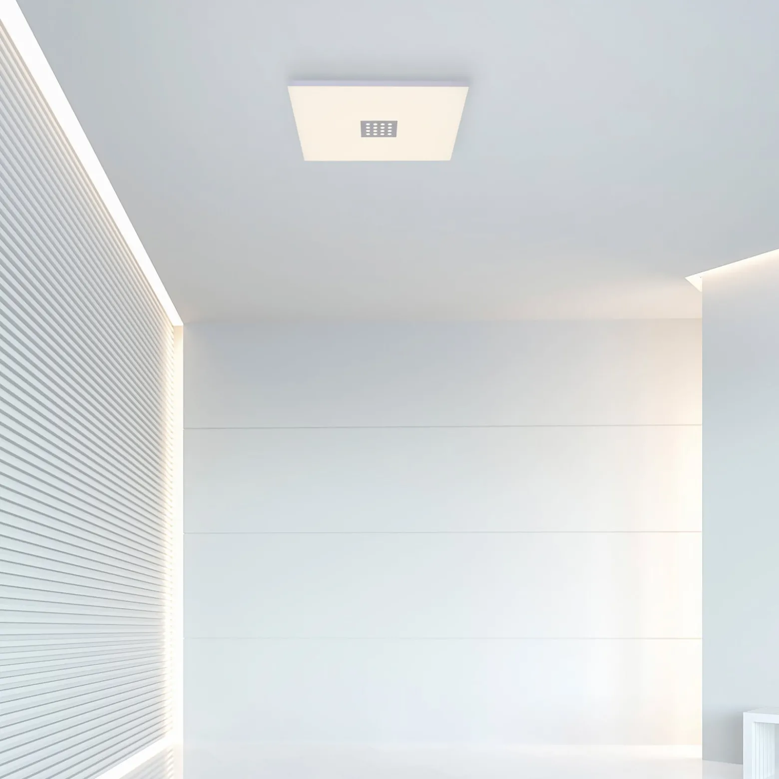 LED-kattovalaisin PURE Neo, 45 cm, alumiini, CCT, kaukosäädin