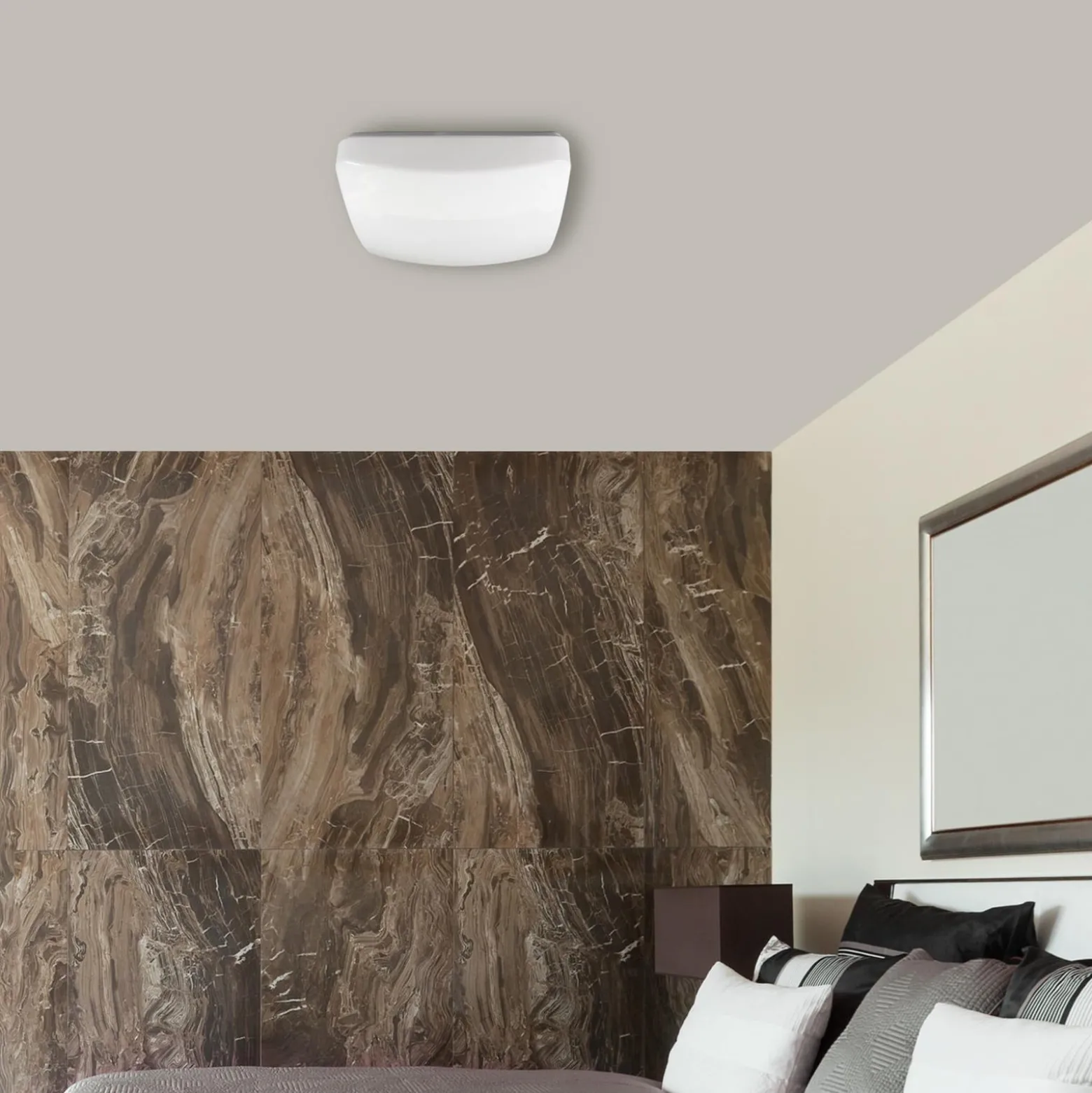 LED-kattovalaisin Reva 30 neliö, valkoinen, muovia, terästä