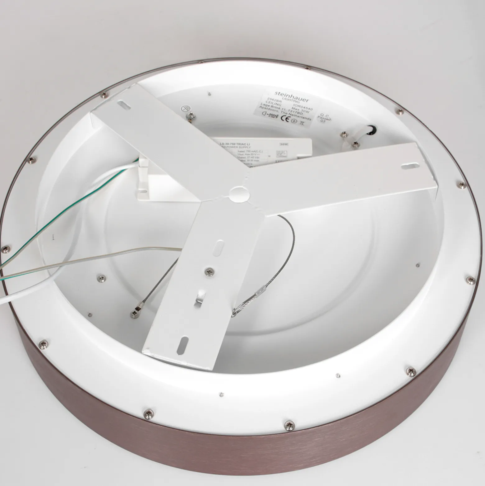 LED-kattovalaisin Ringlede, 2700 K Ø 48 cm pronssi