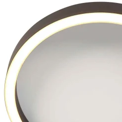 LED-kattovalaisin Ringlux, musta, Ø 30 cm, metalli, 2700 K