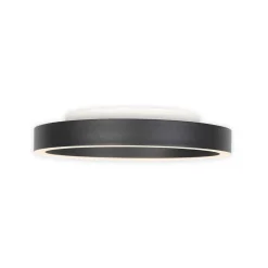 LED-kattovalaisin Ringlux, musta, Ø 30 cm, metalli, 2700 K