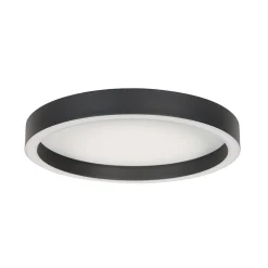 LED-kattovalaisin Ringlux, musta, Ø 30 cm, metalli, 2700 K