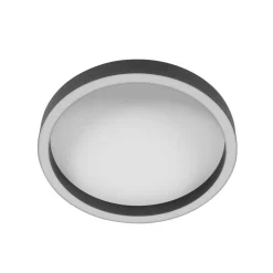 LED-kattovalaisin Ringlux, musta, Ø 30 cm, metalli, 2700 K