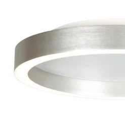 LED-kattovalaisin Ringlux, teräksenharmaa, Ø 40 cm, metalli, 2700 K