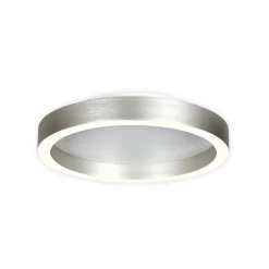 LED-kattovalaisin Ringlux teräsharmaa, Ø 30 cm, metalli, 2700 K