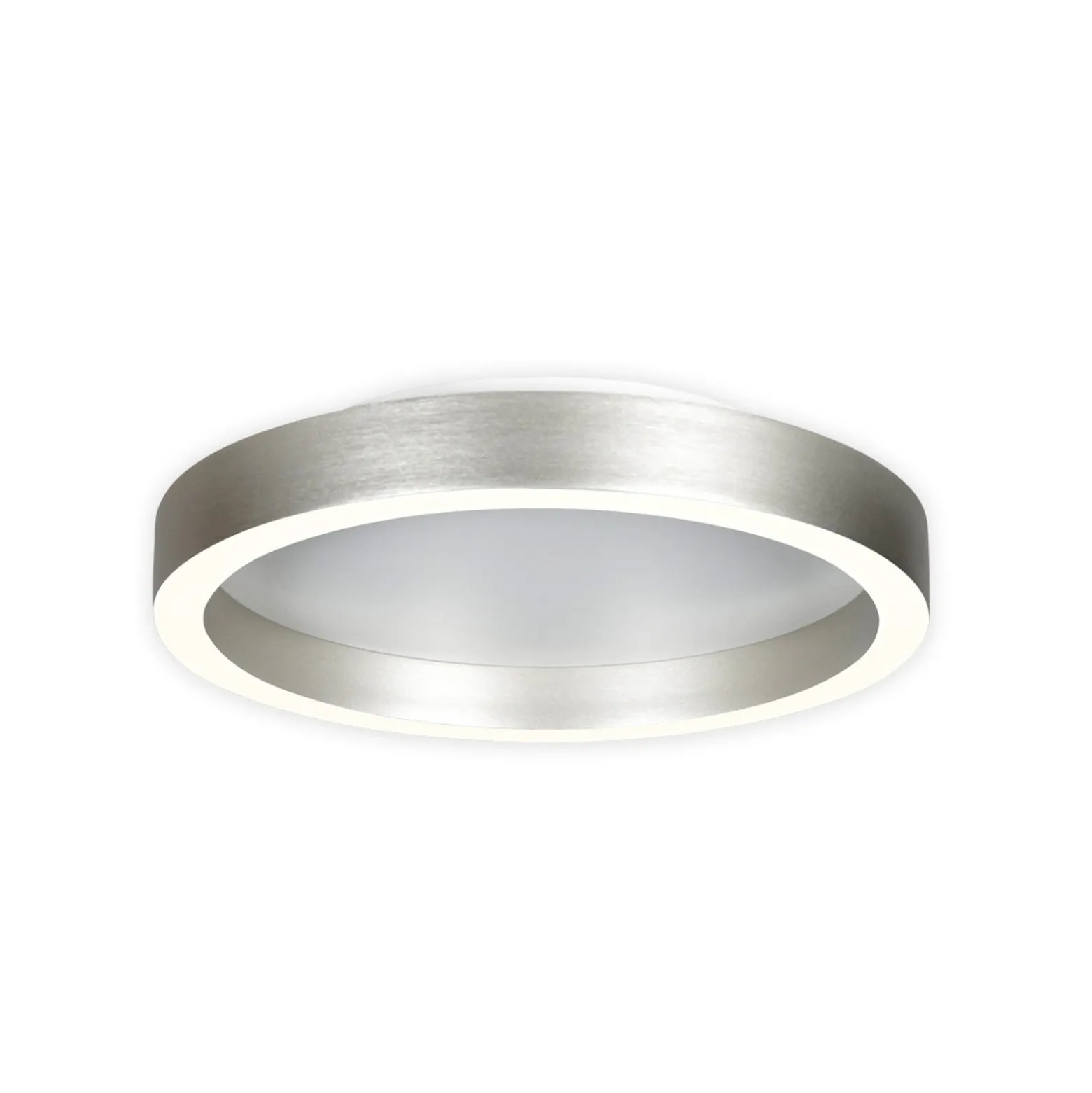 LED-kattovalaisin Ringlux teräsharmaa, Ø 30 cm, metalli, 2700 K