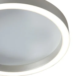 LED-kattovalaisin Ringlux teräsharmaa, Ø 30 cm, metalli, 2700 K