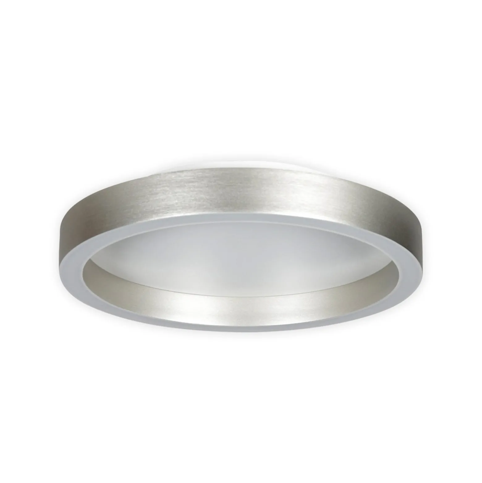 LED-kattovalaisin Ringlux teräsharmaa, Ø 30 cm, metalli, 2700 K