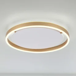 LED kattovalaisin Ritus, Ø 39.3cm matta messinki