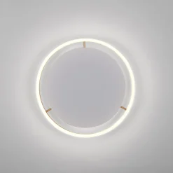 LED kattovalaisin Ritus, Ø 39.3cm matta messinki