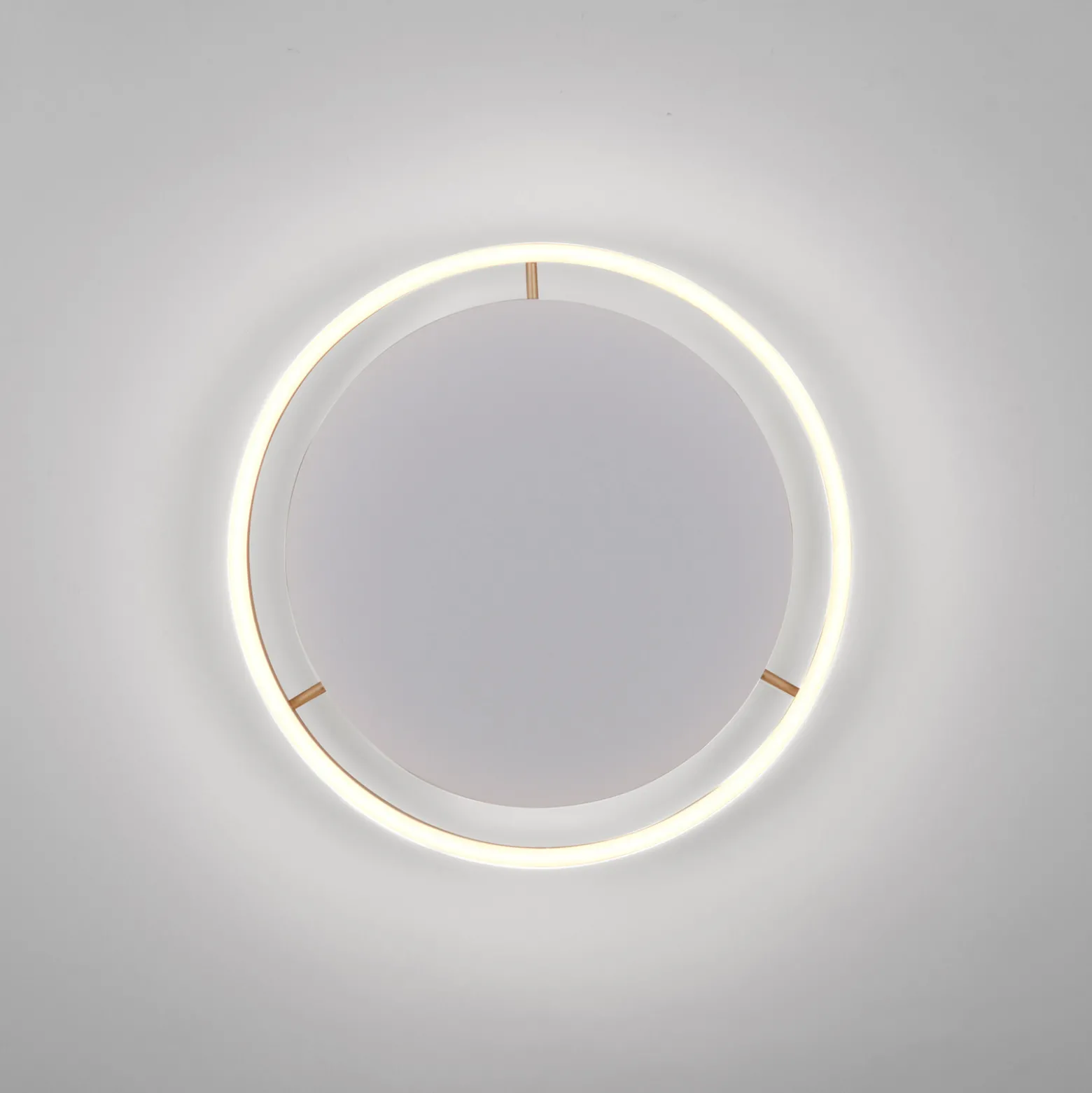 LED kattovalaisin Ritus, Ø 39.3cm matta messinki