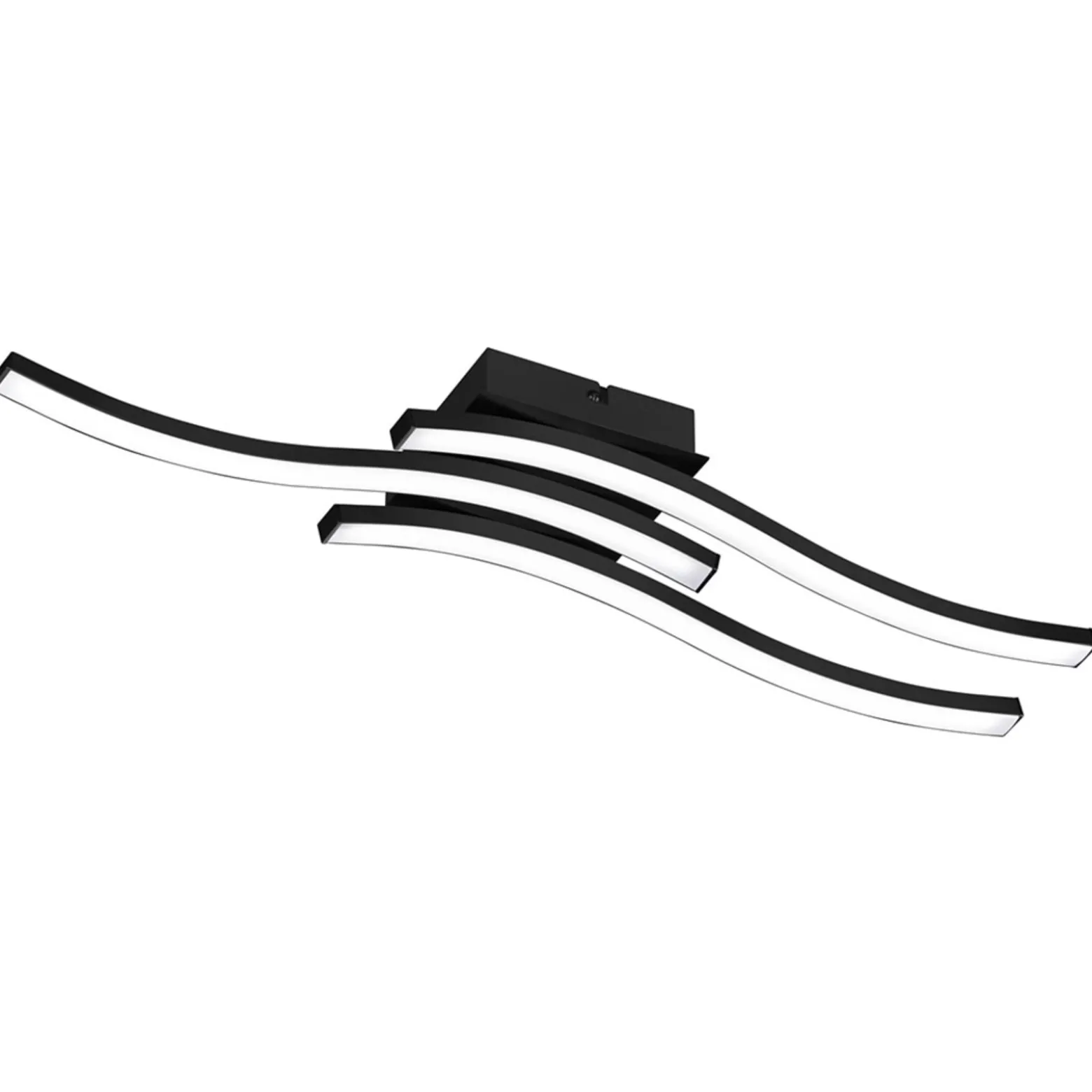 LED-kattovalaisin Route musta, kolmilamppuinen