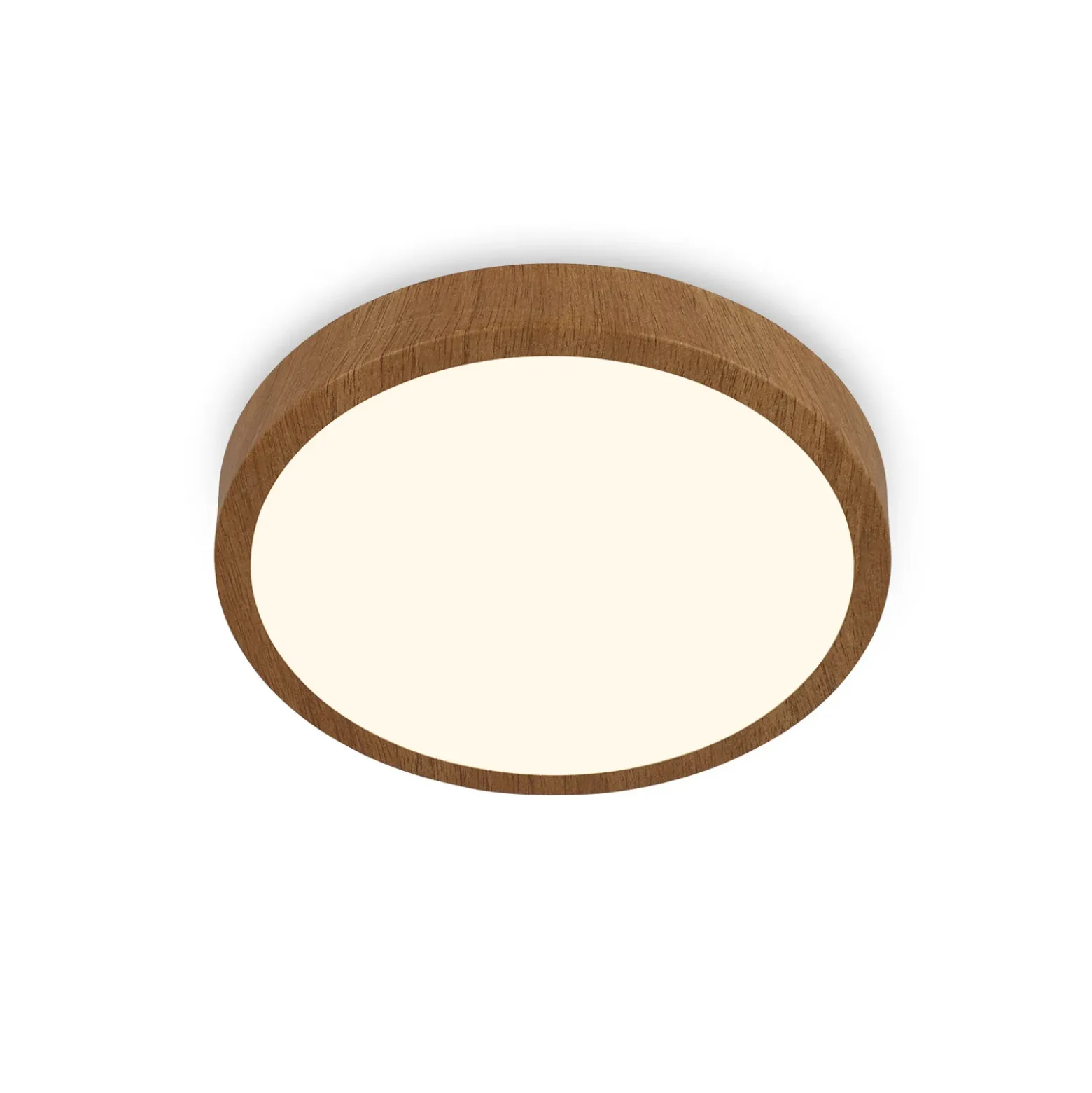 LED-kattovalaisin Runa Wood wood look 3000 K Ø28cm Ø28cm